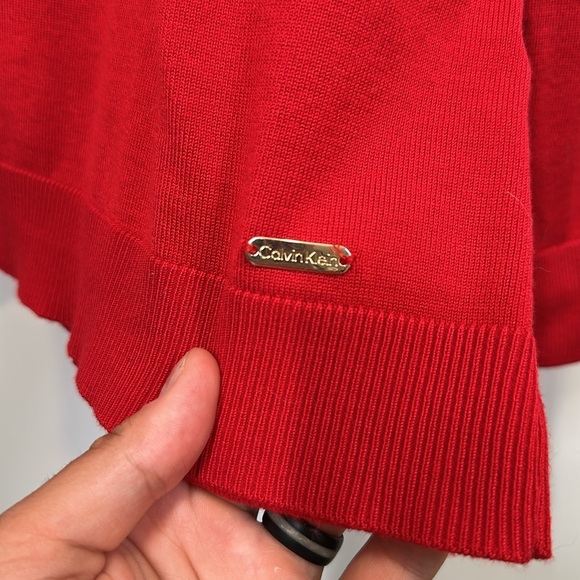 Calvin Klein Red Women’s Sweater Size Large - Picture 2 of 5